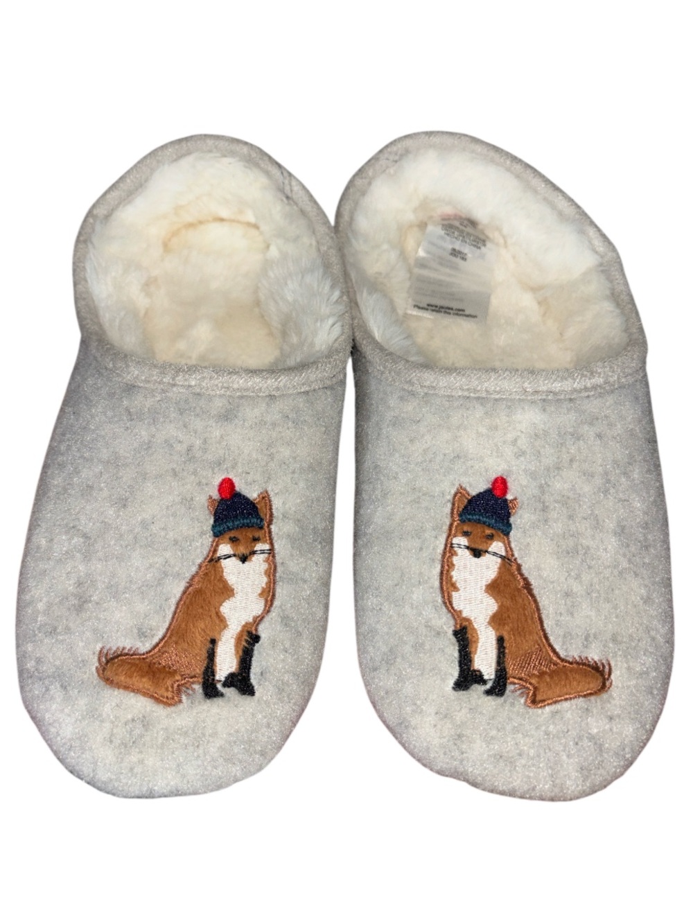 JOULES Slippet Luxe Slipper with Fox sz S 5/6